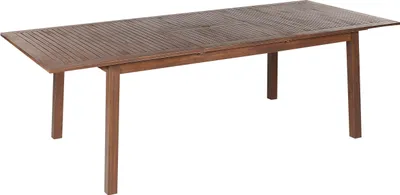 Produktbild von BELIANI Gartentisch Dunkelbraun Akazienholz 180 x 100 cm Ausziehbar 240 x 100 cm Rechteckig Modern Outdoor Terrasse Balkon Möbel Garten Ausstattung