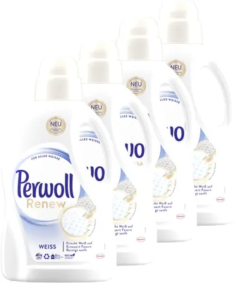 Produktbild von Perwoll Renew Weiß 4x24 Wachladungen Waschmittel Weiß Fasern Farbintensiv