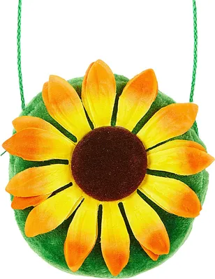 Produktbild von Handtasche Sonnenblumen - grüne Tasche mit großer Sonnenblume