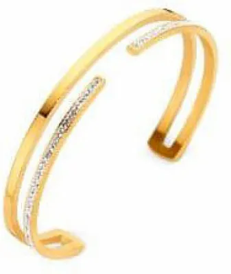 Image de Bracelet Victoria en or et pierres précieuses blanches