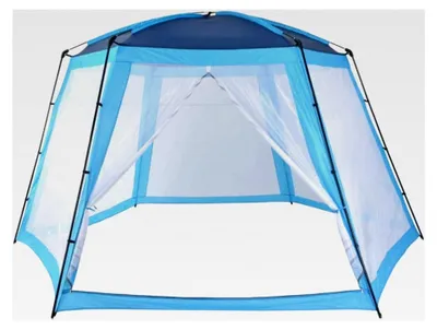 Produktbild von Poolzelt Gartenpavillon für 300 cm Pools 590x520x250 cm Blau