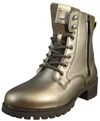 Produktbild von Mustang Veterschoenen Hoog Veterschoenen Hoog - Goudkleur - Maat 40