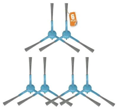 6 Seitenbürsten für Conga 7490/8290 Roboter