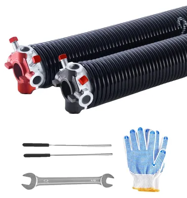 Obrázok produktu pre VEVOR torzná pružina garážovej brány (φ5,72 x φ50,8 x 685 mm) 16000 cyklov, čierna povrchová úprava, na výmenu, pružina garážovej brány