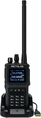 Produktbild von Retevis C1 Walkie Talkie Amateurfunk, Reichweite Funkgerät, Dualband, Robust, Wasserdicht IP67, 250 Kanäle, Lärmminderung Sub-PTT, 1800mAh, für Ham