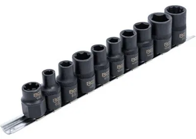 Image de Jeu de Douilles Spéciales Automobiles 10 pcs - 3, 5, 6, 10 Pans - Acier Résistant - Précision et Durabilité - D-Work