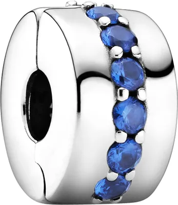 Image de Pandora bleu étincelant Charm clip 791972C01 Pendentif