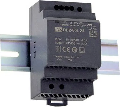 Obrázek produktu pro Napájecí zdroj a měnič napětí MEAN WELL DDR-60L-24 (DDR-60L-24)