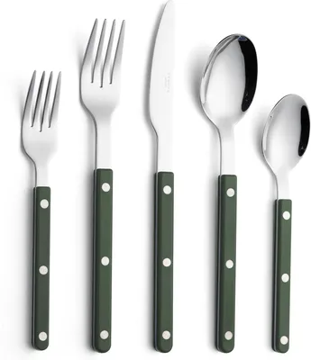 Produktbild von Besteckset 10-teilig, für 4 Personen, Edelstahl und Kunststoff, für Küche