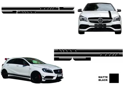 Produktbild von Aufkleber-Set für Mercedes CLA W117 C117 X117 13-16 W176 12-18 A45 Design.