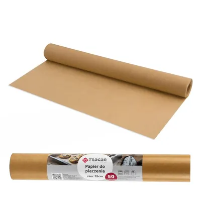 Zdjęcie produktu dla Papier do Pieczenia Rolka 50mx35cm Silikonowany Brązowy Nieprzywieralny