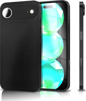 Image de Étui "Phantom" pour Apple iPhone 17 Air - 0,3mm Extrêmement Fin & Léger, Finition Mat & Anti-traces, Ultra Slim Cover - Noir Opaque