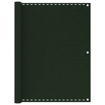 Imagen del producto de Protector de balcón "Living Store", color verde oscuro, 120 x 400 cm, fabricado en HDPE