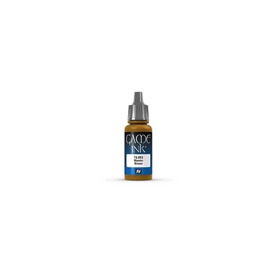Produktbild von Game Color Acrylfarbe Vallejo 72092 Brown  Ink 17ml Miniatur Farbe
