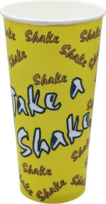 Produktbild von 1000 Pappbecher 500 ml 20 oz PAP/PE Ø 90 x 165 mm Neutralmotiv Shake