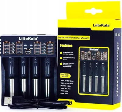 Produktbild von LiitoKala Lii-402 Universal-Ladegerät für AA AAA 26650 18650-Akkus