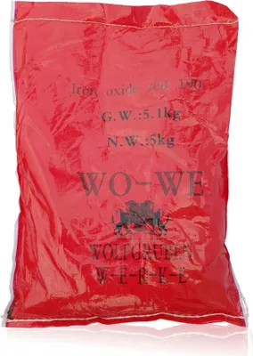 Produktbild von Eisenoxid Pulver Pigmentpulver Farbpigmente für Betonfarbe Lehm Knetbeton W120 Ziegelrot - 25Kg