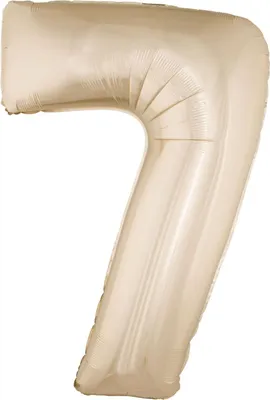 Produktbild von XXL Zahlen Folienballon 100 cm - Roségold Zahl: 7