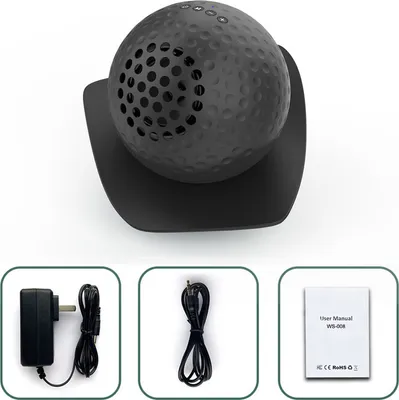Image de (Noir) Haut-parleur portable Bluetooth, Haut-parleur Bluetooth pour le golf, Haut-parleur Bluetooth intelligent Convient à de nombreuses occasions