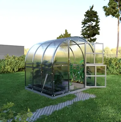 Gewächshaus KLASIKA 6 (3x2m) mit fundamenten und 4mm Polycarbonat