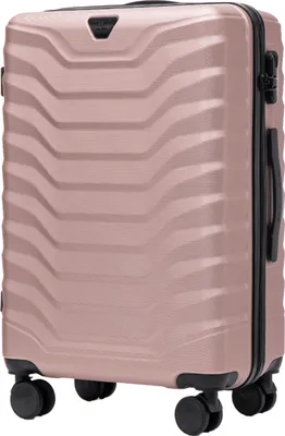 Obrázok produktu pre Wings PEAFOWL 24" cestovný kufor, ružovo zlatý, stredný, ABS+, 63 l, 4 kolieska