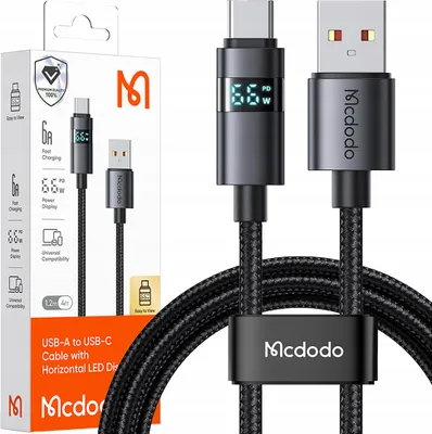 Immagine prodotto di Mcdodo Cavo Con Display Usb-C A Ricarica Rapida Usb Tipo C 5A 66W 1M