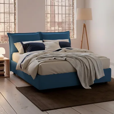 Imagen del producto de Anjin - Cama matrimonial, azul, desenfundable Italy