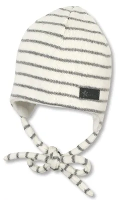 Productafbeelding van Sterntaler uni kinder muts, baby beanie muts met strepen, beige, maat 43