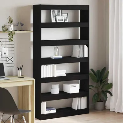 Produktbild von Ein Set aus sechs Holz-Wandregalen zur Aufbewahrung im Haus oder im Büro