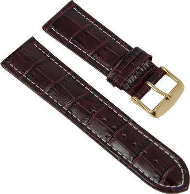 Produktbild von Ersatzband Leder mit Alligator Narbung 26597G, Stegbreite:22mm