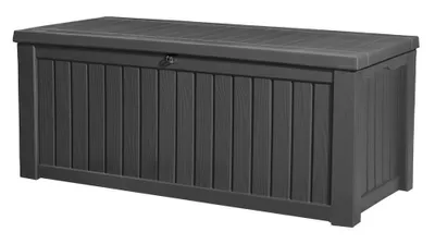 Zdjęcie produktu dla Keter Rockwood Deck Box, Schowek, Brązowy, Prostokątny, Monochromatyczny, Uniwersalne, Brązowy