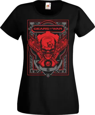 Zdjęcie produktu dla Koszulka Damska Manga Anime Gears Of War Gears Of War, Lady M / Czarny