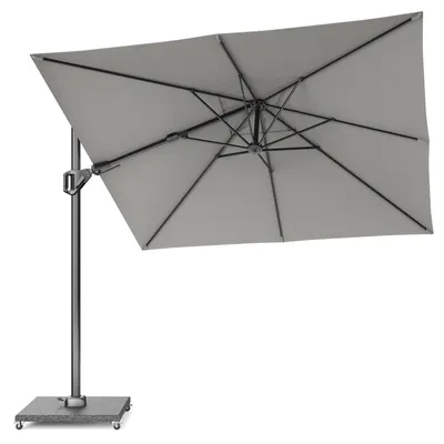 Produktbild von Sonnenschirm quadratisch 2.7x2.7m Voyager T² Premium | doppelt kippbarㅤ2.7 x 2.7 Meter 4 Manhattan | Anthrazit