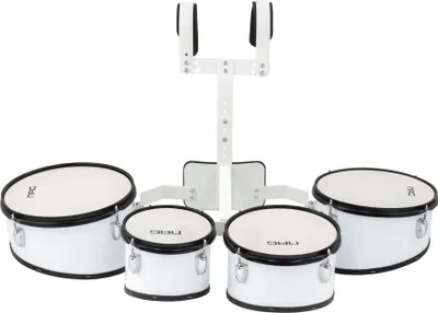 Produktbild von NRG M4TS Marching 4 Tom Set Marschschlagzeug 10"-12"-13"-8" White
