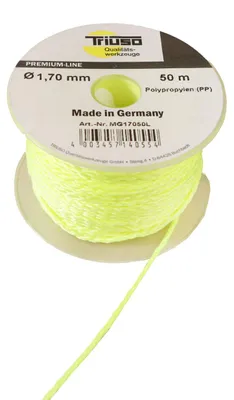 Produktbild von TRIUSO Leucht-Maurerschnur, gelb, Ø 1,70 mm, Länge: 50 m