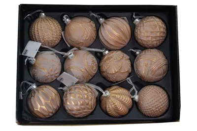 Produktbild von Weihnachtsdeko Weihnachtsbaumkugeln Baumschmuck Weihnachtsbaumspitze Aufhänger, Variante:7 = 8 cm