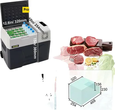 Obrázok produktu pre Prenosná chladnička, kompresorová chladiaca technológia, univerzálne možnosti napájania, 42 Qt 40 l