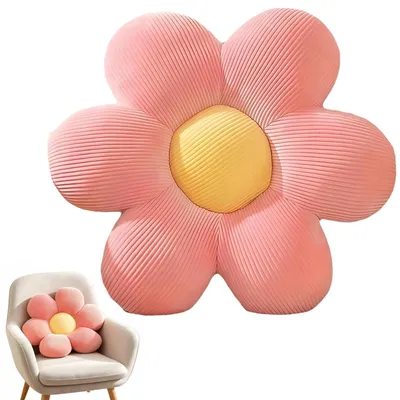 Image de Coussins de sol, coussins décoratifs, en peluche, pour une belle pièce, coussins moelleux pour canapé ou lit, 40 cm (rose)
