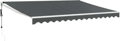 Produktbild von vidaXL Elektrische Markise mit Kurbel Anthrazit 5x3 m