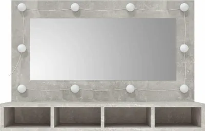 Obrázok produktu pre vidaXL Zrkadlová skrinka s LED betónom sivá 90x31,5x62 cm