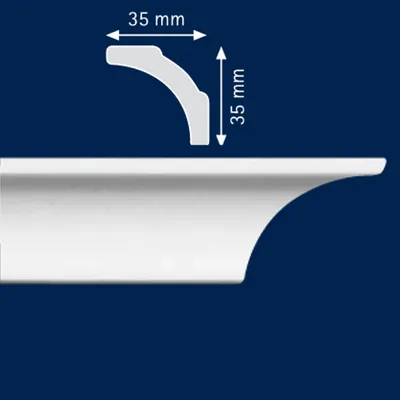 Obrázek produktu pro Dekorační stropní lišta LX45 35x35 mm, 2 m