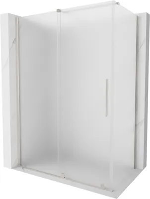 Produktbild von Mexen Velar Duschkabine 140x75 cm Schiebetüren/Frost/Nickel