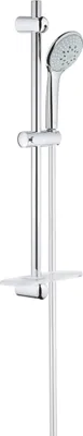 Image de Garniture de douche Grohe Euphoria Champagne 27232 600mm flexible 1750mm porte-savon chromé 27232001