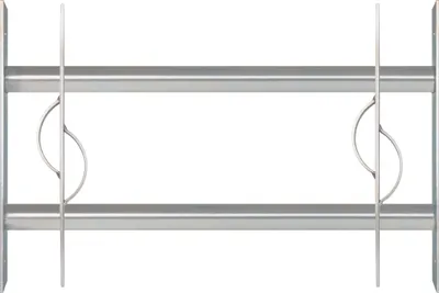 Produktbild von Alberts Fenstergitter Secorino Style | Ausziehbar für Fenster außen | Einbruchschutz Gitter | galvanisch blau verzinkt | 300 x 500-650 mm