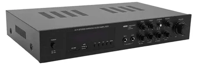 Obrázek produktu pro Audio zesilovač – 5.1kanálový Bluetooth 5.0 stereo zesilovač – výkon 600 W – vstupy USB/SD/RCA/AUX – 2 mikrofonní vstupy – dálkové ovládání – černá barva