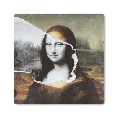 Produktbild von MuchoWow® Mauspad Mousepad Mona Lisa - Da Vinci - Alte Meister 20x20 cm - Mousepads - Maus Mat - Pad - Mausunterlage - Desk Mat - Bureauartikeln