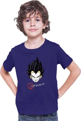Zdjęcie produktu dla Koszulka Dziecięca Dragon Anime Manga Ball Z V For Vegeta, 9-11 Jahr - 140 / Ciemnoniebieski