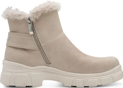 Produktbild von Tamaris Damen vegane Winder Stiefelette mit Reißverschluss rutschfest 1-26825-45, Größe:38 EU, Farbe:Beige