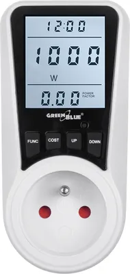 Produktbild von Energiekostenmessgerät Strommessgerät Stromverbrauch Energiekosten Messgerät Stromzähler Wattmeter GreenBlue