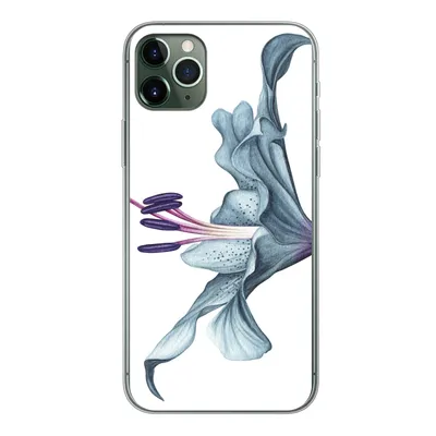 Produktbild von MuchoWow® Handyhülle Schutzhülle Hülle für iPhone 11 Pro Max Blumen - Aquarell - Lilie Silikon Softcase Handy Hülle - Schutz